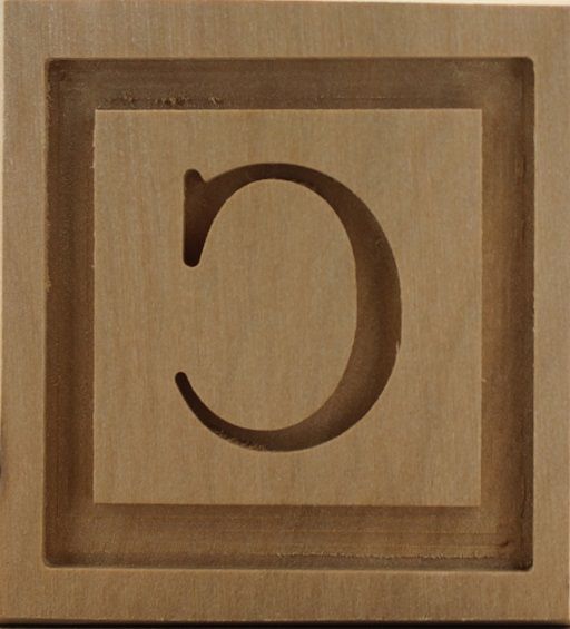 9052_4,5x4,5_Buchtabe C_Alphabet & Worte