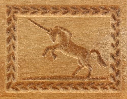 Einhorn - Springerle Model aus Birnbaumholz Einhorn - Springerle Model aus Birnbaumholz