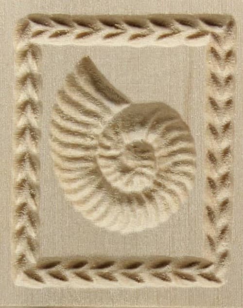 Amonit, groß - Springerle Model aus Birnbaumholz Amonit, groß - Springerle Model aus Birnbaumholz