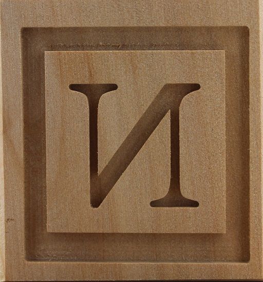 9063_4,5x4,5_Buchtabe N_Alphabet & Worte