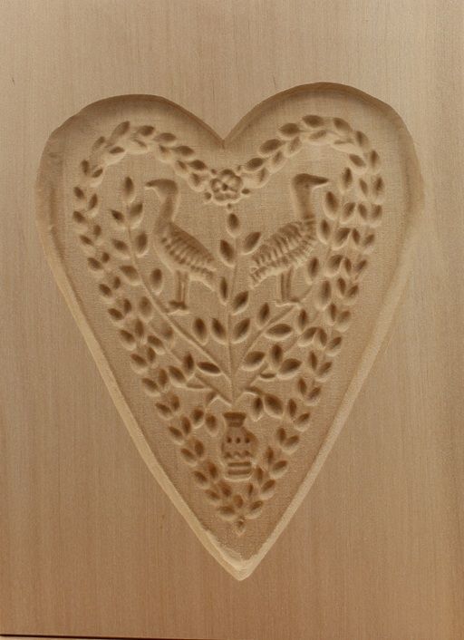 5158_13,5x16,5_Lebkuchenmodel zwei Vögel_Lebkuchen