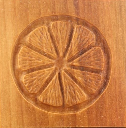 Zitronenscheibe - Springerle Model aus Birnbaumholz