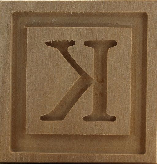 9060_4,5x4,5_Buchtabe K_Alphabet & Worte
