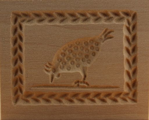 2209_4,5x5,5_Huhn mit Punkten, pickend_Tiere 2209_4,5x5,5_Huhn mit Punkten, pickend_Tiere