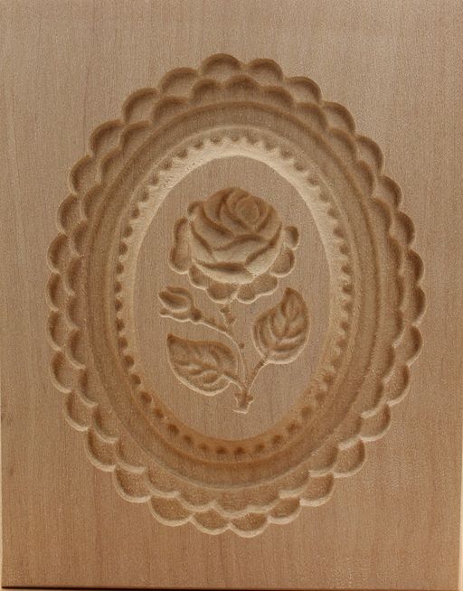 3001_5,6x7,0_Rose im Oval klein_Pflanzen und Früchte