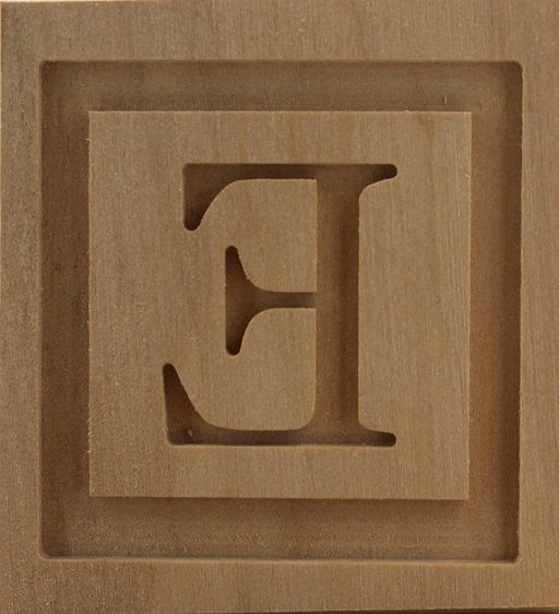 9054_4,5x4,5_Buchtabe E_Alphabet & Worte