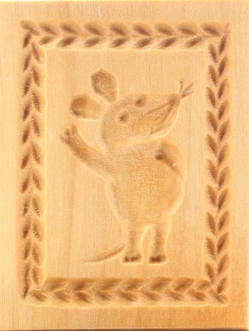 Maus - Springerle Model aus Birnbaumholz