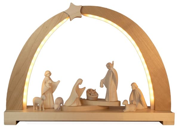 03853 bogen mit aram krippenfiguren natur 03853 bogen mit aram krippenfiguren natur