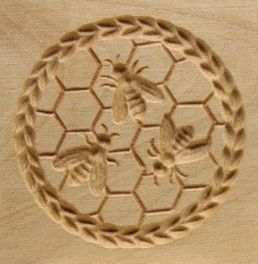 2061_4,5x4,5_Bienen auf Wabe klein_Tiere 2061_4,5x4,5_Bienen auf Wabe klein_Tiere