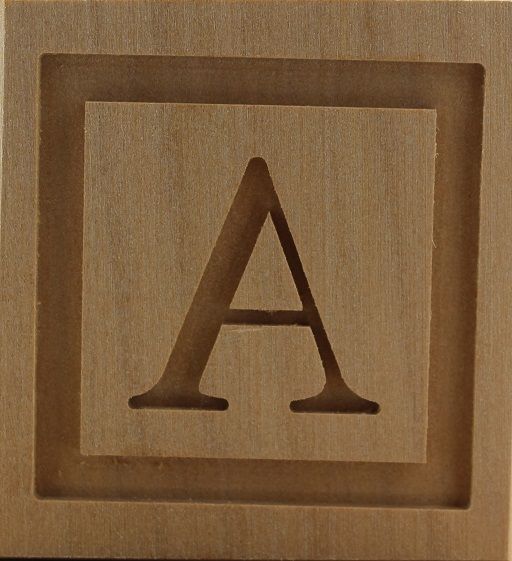 9050_4,5x4,5_Buchstabe A_Alphabet & Worte