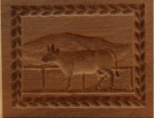 2007_3,5x4,5_Kuh vor Hochgrat klein_Tiere 2007_3,5x4,5_Kuh vor Hochgrat klein_Tiere