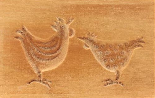 2083_hahn und henne_4x6,2_tiere 2083_hahn und henne_4x6,2_tiere