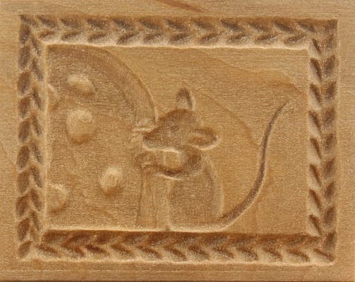 2121_4,5x6,0_Maus am Käse_Tiere 2121_4,5x6,0_Maus am Käse_Tiere