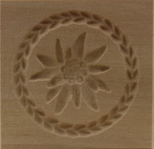 Edelweiß klein - Springerle Model aus Birnbaumholz Edelweiß klein - Springerle Model aus Birnbaumholz