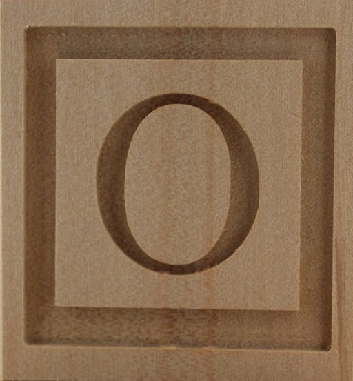 9064_4,5x4,5_Buchtabe O_Alphabet & Worte