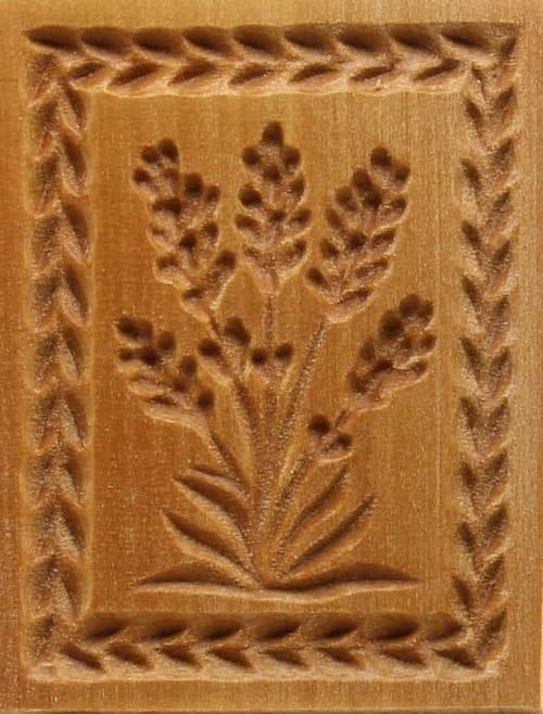 Lavendel - Springerle Model aus Birnbaumholz