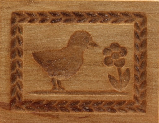 Hühnerküken klein - Springerle Model aus Birnbaumholz