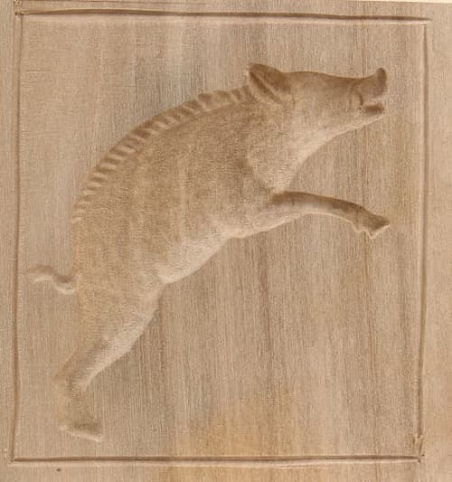 Wildschwein - Springerle Model aus Birnbaumholz