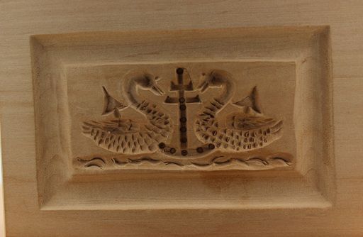 4752_8,5x12,5_Lebkuchenmodel Schwäne mit Anker_Sonstige 4752_8,5x12,5_Lebkuchenmodel Schwäne mit Anker_Sonstige