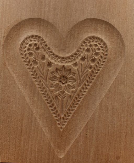 5171_13,5x16,5_Lebkuchenherz Blumenrosette_Lebkuchen
