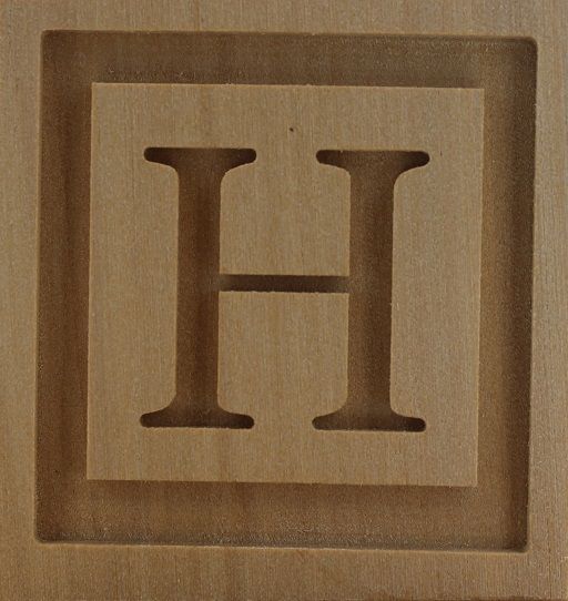 9057_4,5x4,5_Buchtabe H_Alphabet & Worte