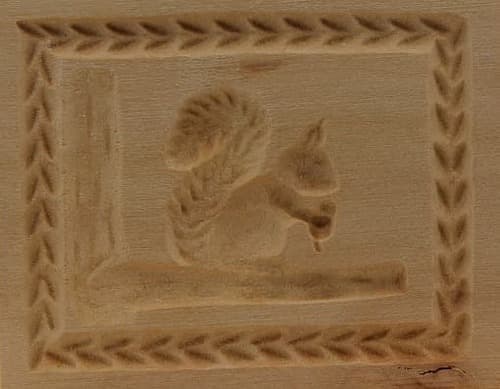 Eichhörnchen - Springerle Model aus Birnbaumholz Eichhörnchen - Springerle Model aus Birnbaumholz