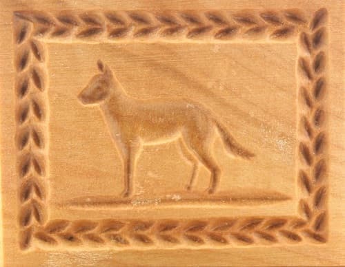 Belgischer Schäferhund - Springerle Model aus Birnbaumholz