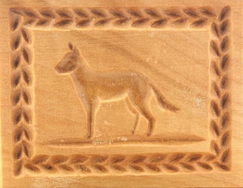 Belgischer Schäferhund - Springerle Model aus Birnbaumholz Belgischer Schäferhund - Springerle Model aus Birnbaumholz