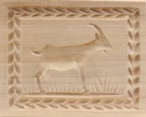 Ziege - Springerle Model aus Birnbaumholz