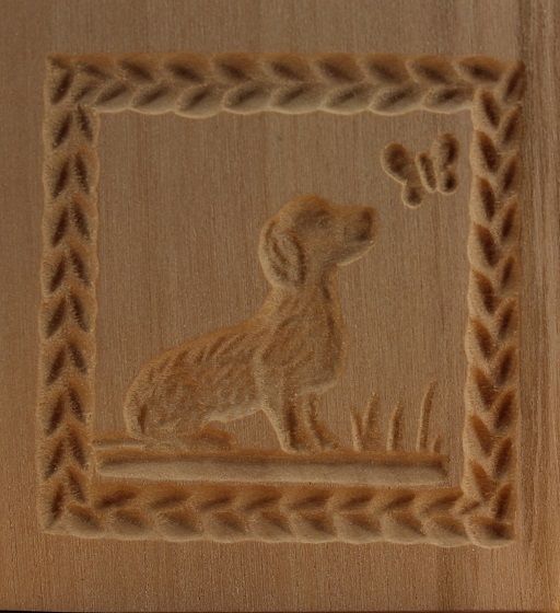 2211_5,0x5,5_Rauhaardackel mit Schmetterling_Tiere 2211_5,0x5,5_Rauhaardackel mit Schmetterling_Tiere