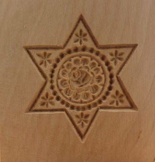 1181_6,4x6,4_Stern mit Rose_Weihnachten 1181_6,4x6,4_Stern mit Rose_Weihnachten