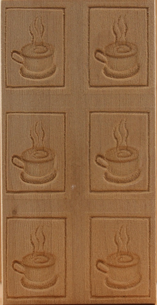 6er Model Kaffeetasse - Springerle Model aus Birnbaumholz 6er Model Kaffeetasse - Springerle Model aus Birnbaumholz