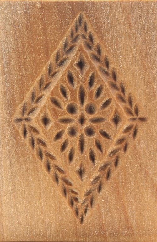 Ornament Raute - Springerle Model aus Birnbaumholz Ornament Raute - Springerle Model aus Birnbaumholz