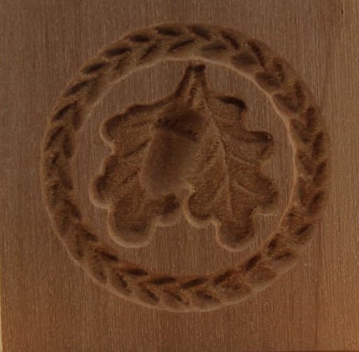 3126_3,5x3,5_Eichenblatt mit Eichel_klein_Pflanzen und Früchte 3126_3,5x3,5_Eichenblatt mit Eichel_klein_Pflanzen und Früchte