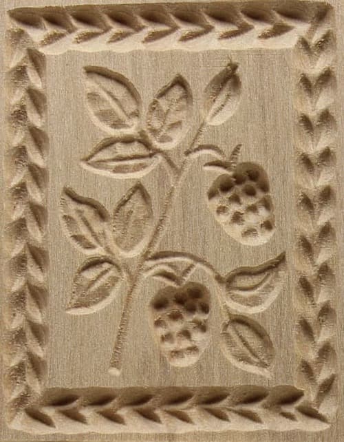 Himbeere - Springerle Model aus Birnbaumholz