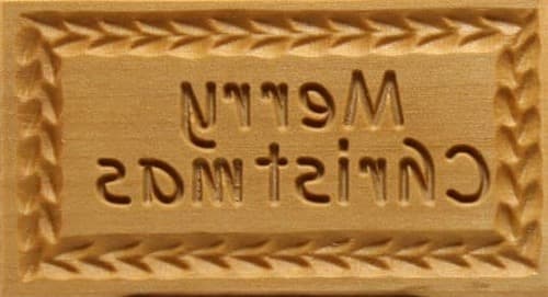 Merry Christmas - Springerle Model aus Birnbaumholz Merry Christmas - Springerle Model aus Birnbaumholz