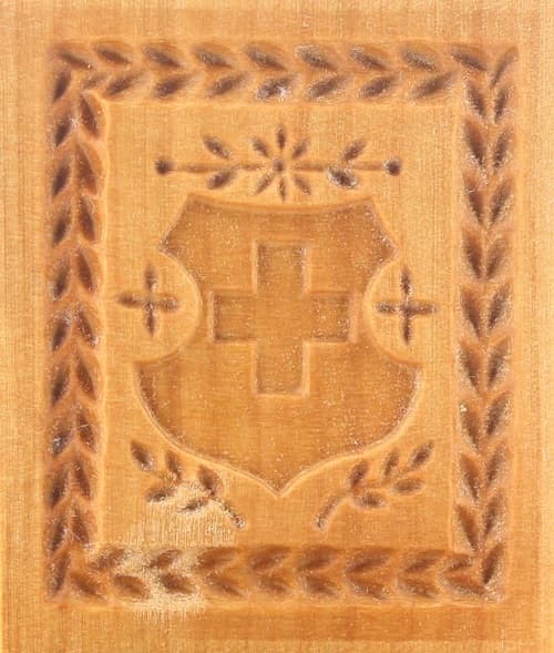 Schweizer Kreuz - Springerle Model aus Birnbaumholz Schweizer Kreuz - Springerle Model aus Birnbaumholz
