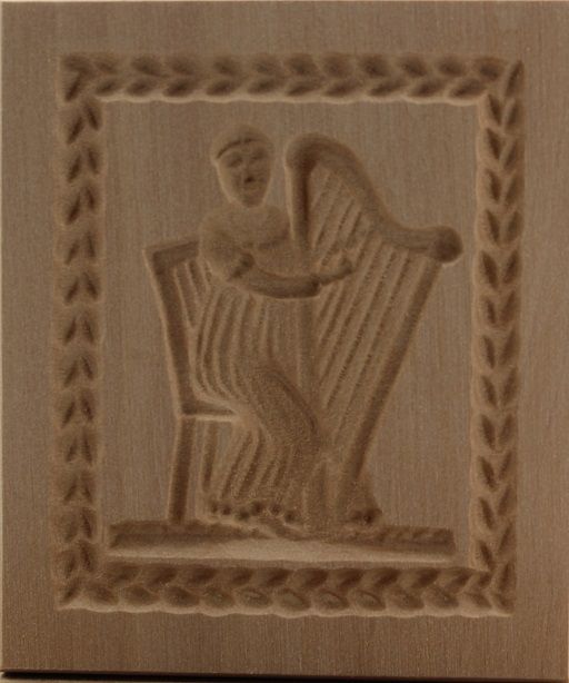 4610_5,5x7,0_Harfinistin Böhmische Harfe_Musik 4610_5,5x7,0_Harfinistin Böhmische Harfe_Musik
